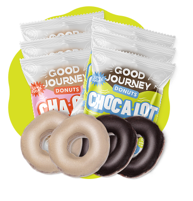 Low Carb Donuts Variety Pack (12 donuts) | 6 Chocolate and 6 Horchata | Low Carb, Keto, Gluten-Free Donuts
