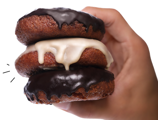 Low Carb Donuts Variety Pack (12 donuts) | 6 Chocolate and 6 Horchata | Low Carb, Keto, Gluten-Free Donuts
