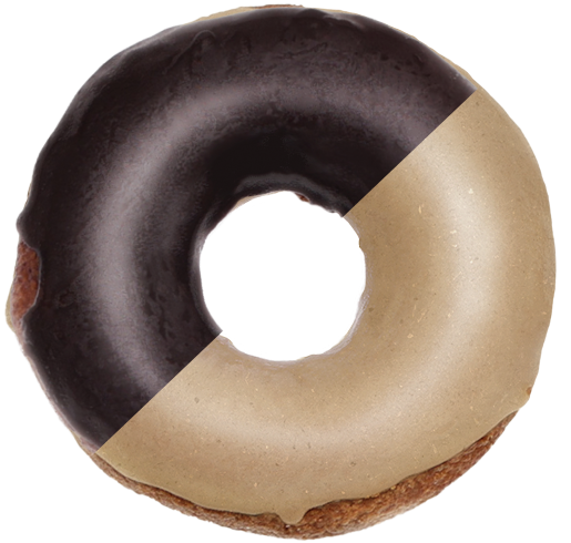 Glazed a smiling face